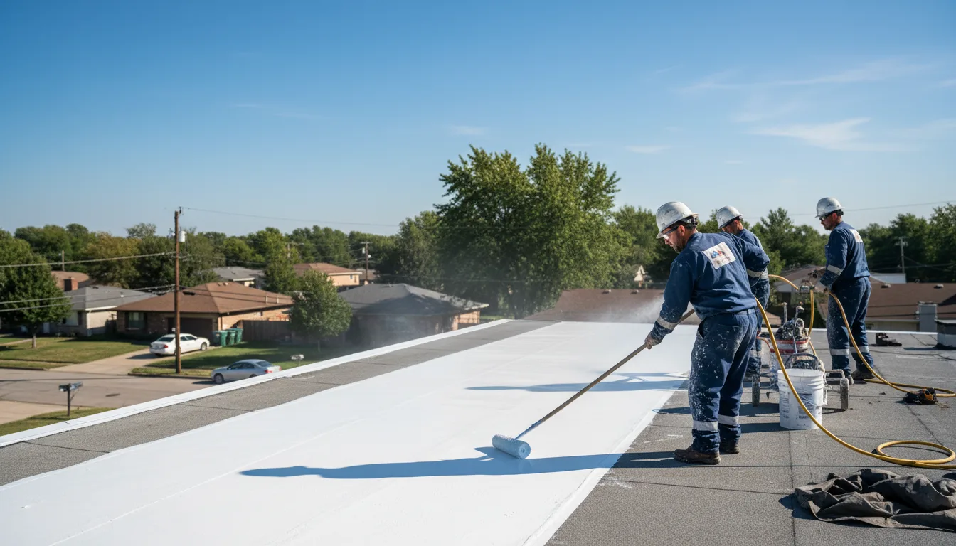 Commercial roof coating in Brooklyn, WI near me